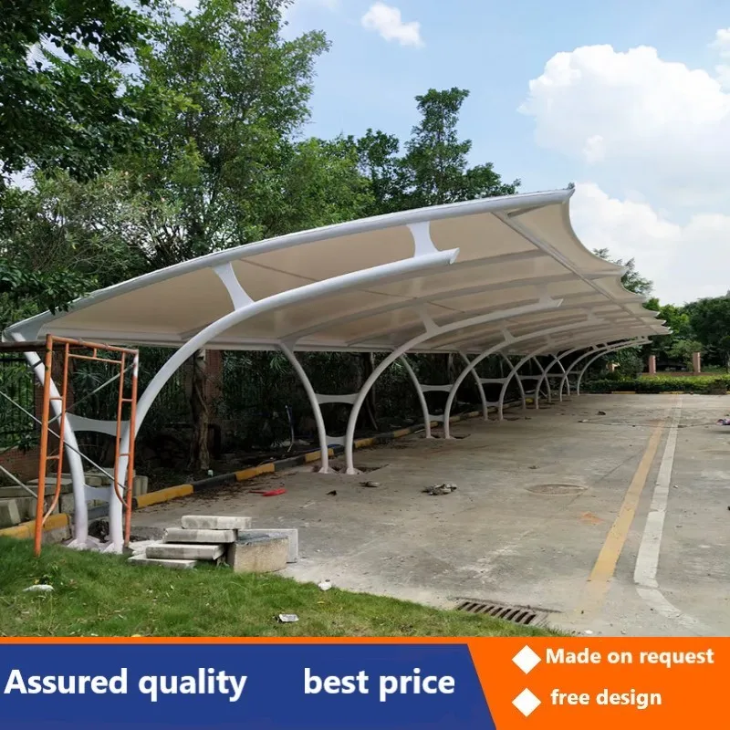 Membrane structure car shed car shed parking shed steel structure electric awning awning