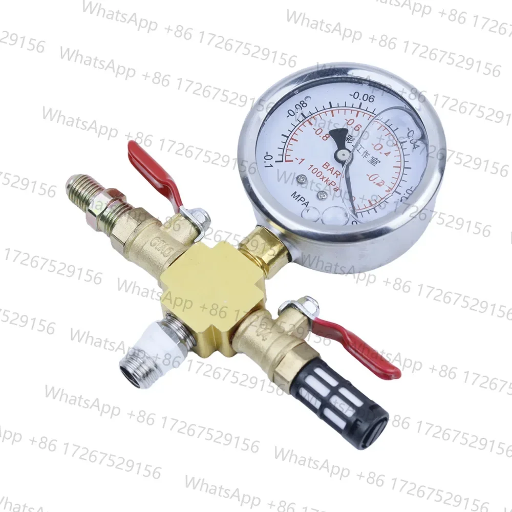 Stainless Steel Vacuum Chamber Gallon Vacuum Defoaming Barrel 6L Vacuum Degassing Chamber Silicone AB 20CM