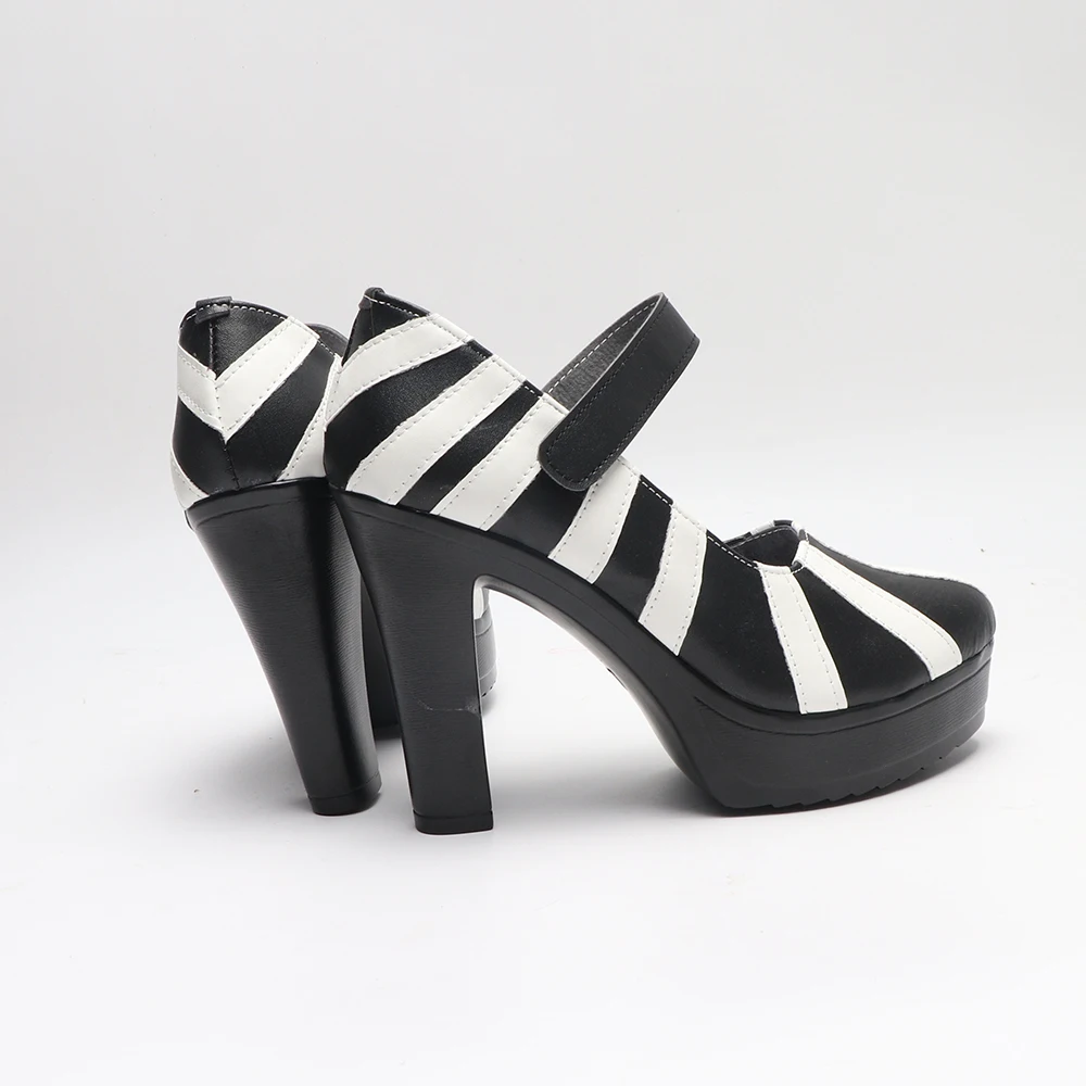 애니메이션 몬스터 하이 프랭키 스타인 코스프레 신발 역할 놀이 부츠 할로윈 카니발 파티 부츠 여성용