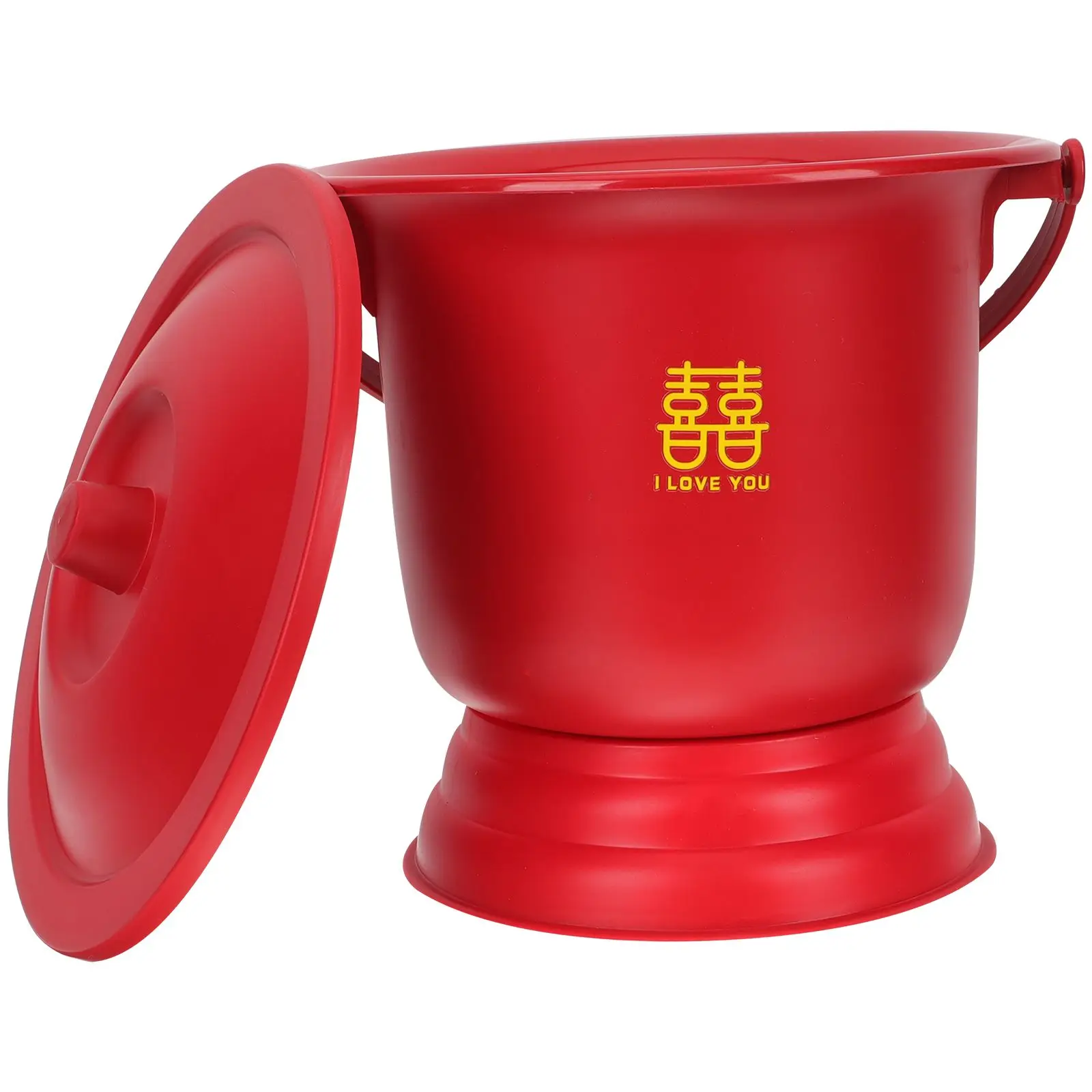 

Bucket PP Portable Chamber Pot Adult Spittoon Night Urine Pot Portable Chamber Bedpan Non Slip Reusable