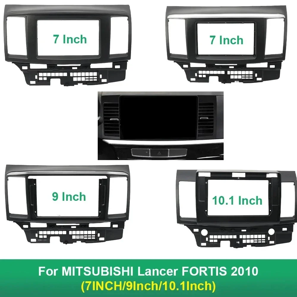 

9 дюймов для Mitsubishi Lancer Fortis 2010 + автомобильное радио облицовки GPS MP5 Android стерео плеер 2 Din головное устройство панель приборной панели рамка отделка