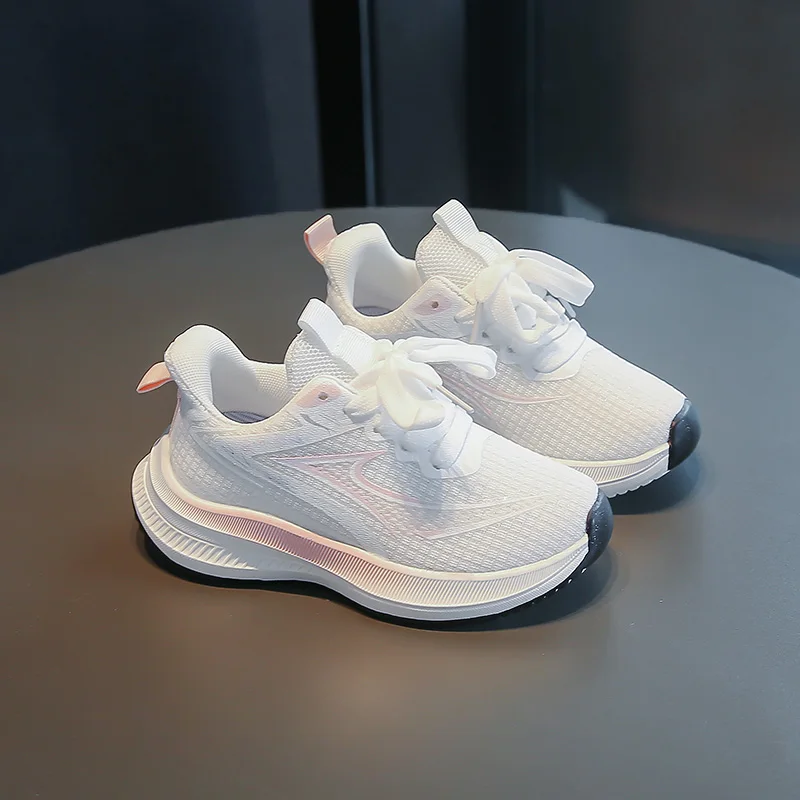 

Gentle Buffer Children Mesh Running Shoes Breathable Air Channel Reduce Foot Pressure Daily Walking Play Shoes