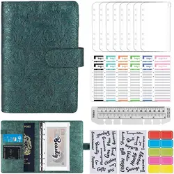 A6 Money Budget Ring Binder - Money Saving Wallet Organiser Binder with Pockets, Cash Stuffing Budget Wallet Planner Binder