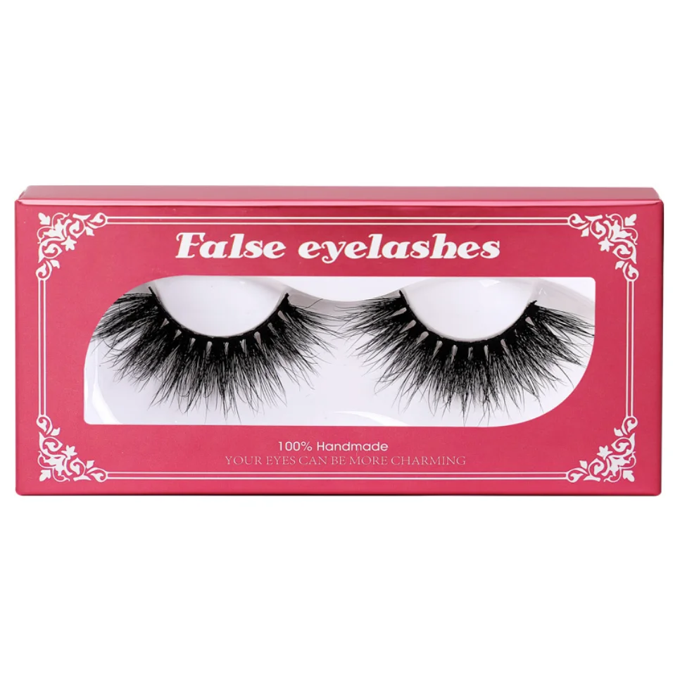 Faux cils en poils de vison pour filles, denses et doux, une paire de cils 3D complets, fournitures de maquillage, vente en gros