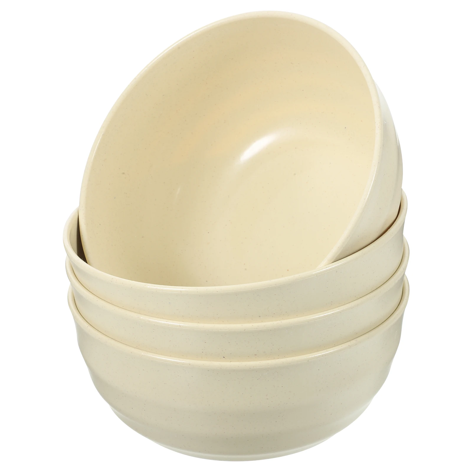 

4 Pcs Straw Bowls Salad Bowl 20CM Blue Heat Resistant Soup Noodle Kitchen Home Tableware Set Eating