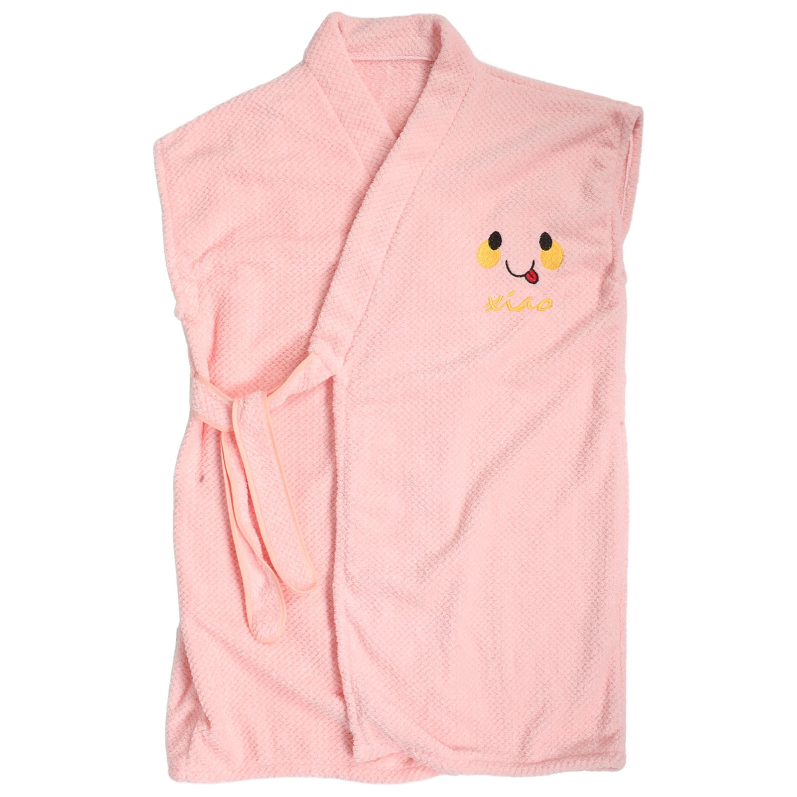 

Coral Fleece Bathrobe for Women Wearable Soft Warm Robe Highly Absorbent After Shower Travel Loofah