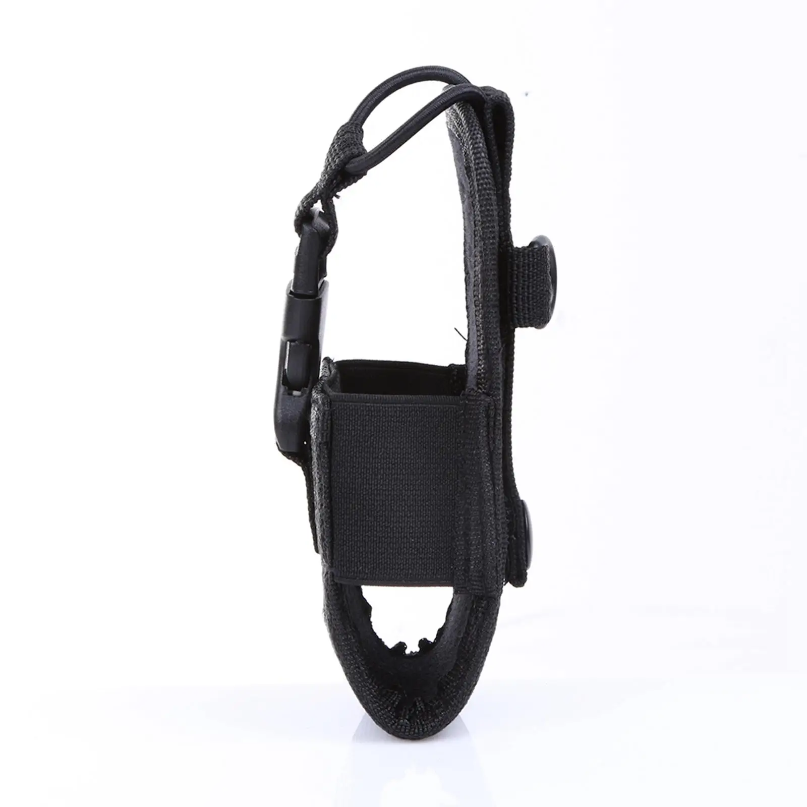 

Professional Two Way Radio Case Black Nylon Holster with Sling Mic Pouch for Security Staff and Police Station Radios