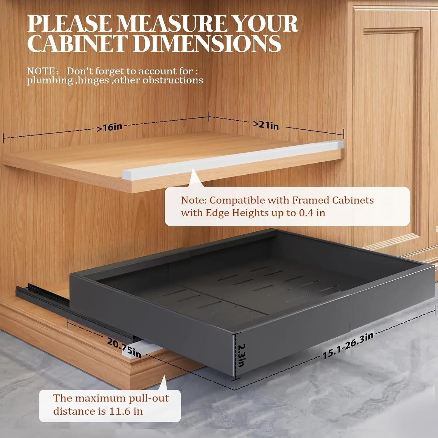 4 Pack Expandable Pull Out Cabinet Organizer 21