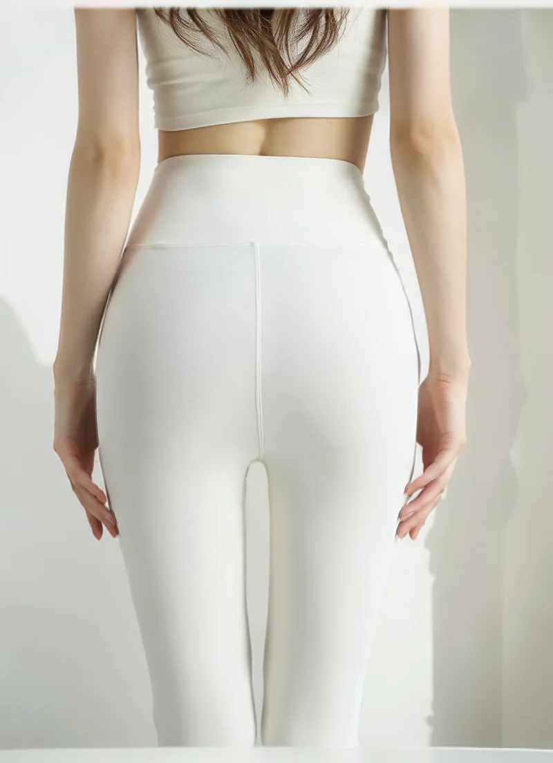 Woman Push Up Leggings -Feel Apparel Tight-Fitting Cute Embroidered Lining Lifted Silky Thick-Look Look  No-Slip Couple