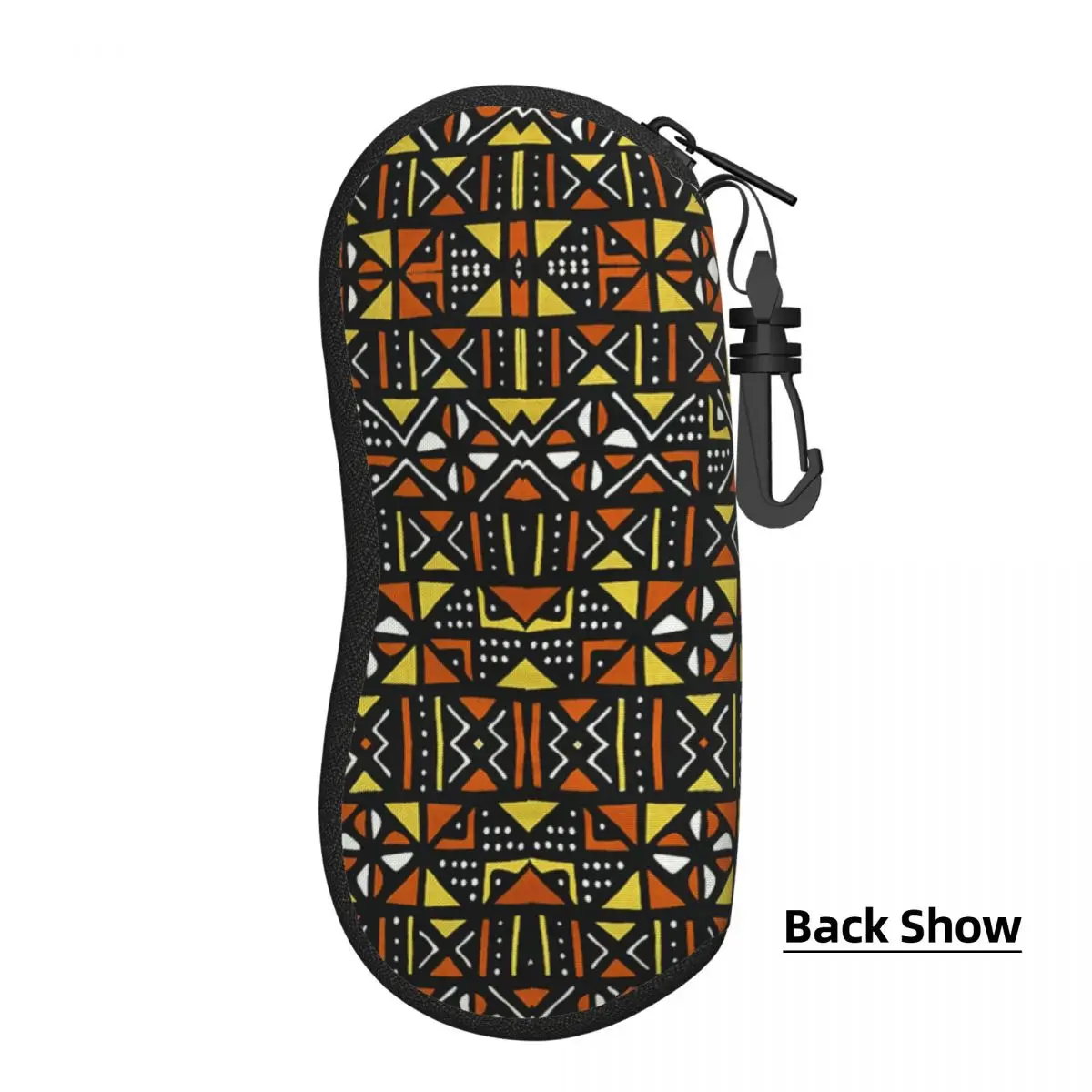 Custom Bogolan Mudcloth African Pattern Glasses Case Stylish Africa Ethnic Tribal Art Shell Eyeglasses Case Sunglasses Box