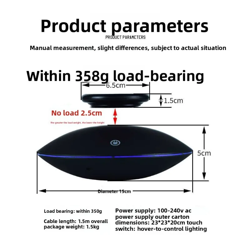 Magnetic levitation ornament rotating display stand figure tray toy y