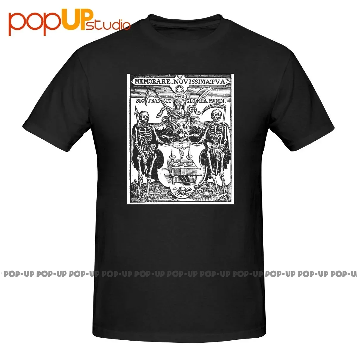 Camiseta Memento Mori Danse Macabre Dance Of Death con diseño de calavera gótica, camiseta unisex Premium