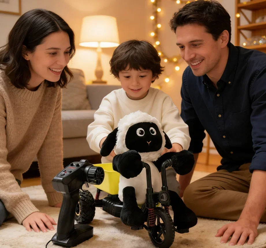 

2026 New Tricycle Crazy Lamb RC Tricycle: The Ultimate Kids' Remo|High Speed | Perfect Birthday/holiday Gift for Boys & Children