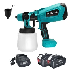 PATUOPRO Electric Spray Gun 1000ML Cordless Paint Sprayer Auto Furniture For Makita Coating Airbrush For Makita 18V Battery