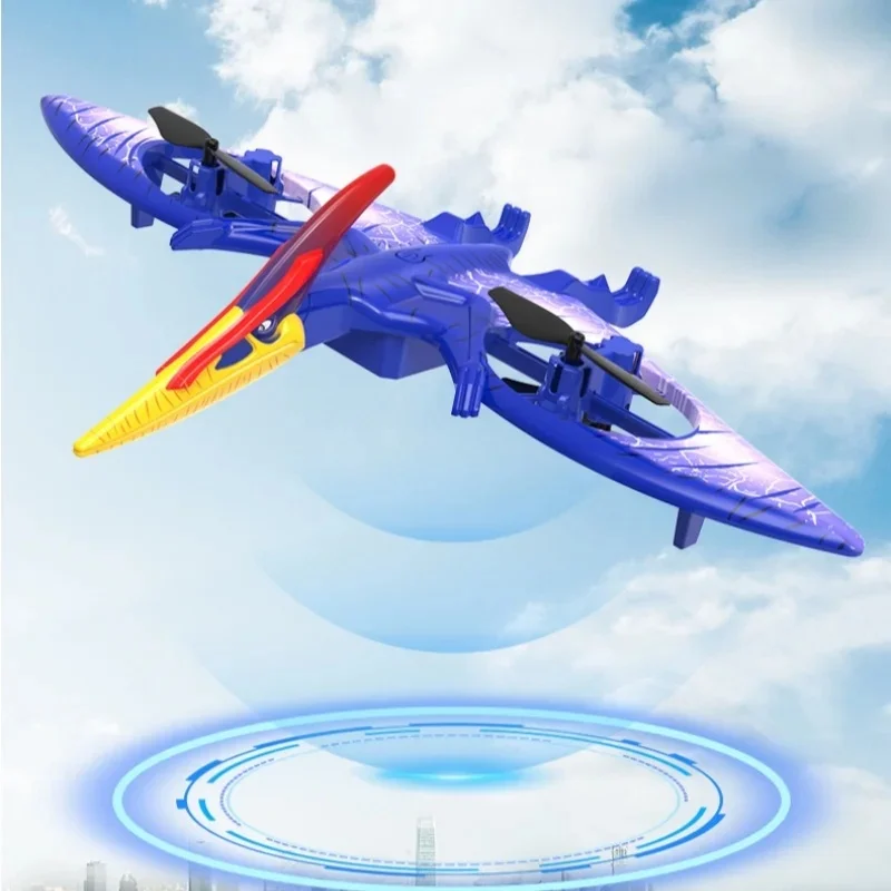 New Hot Selling 2.4g Remote-Controlled Electric Dinosaur Aircraft Simulation Pterodactyl Model Can Fly Vocal Children'S Toys