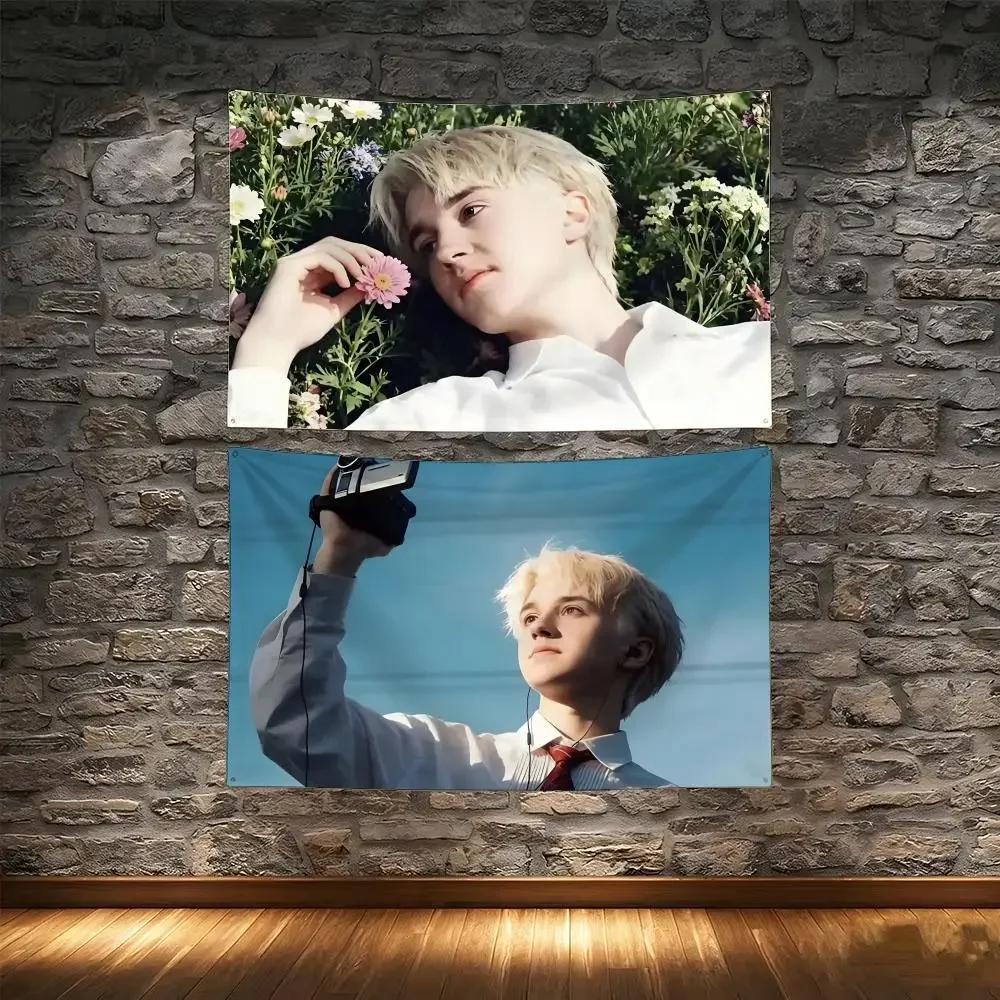 Actor D-Draco Malfoy Flags Tapestry Creative Pattern Photo Living Room Wall Art Party Outdoor Decor