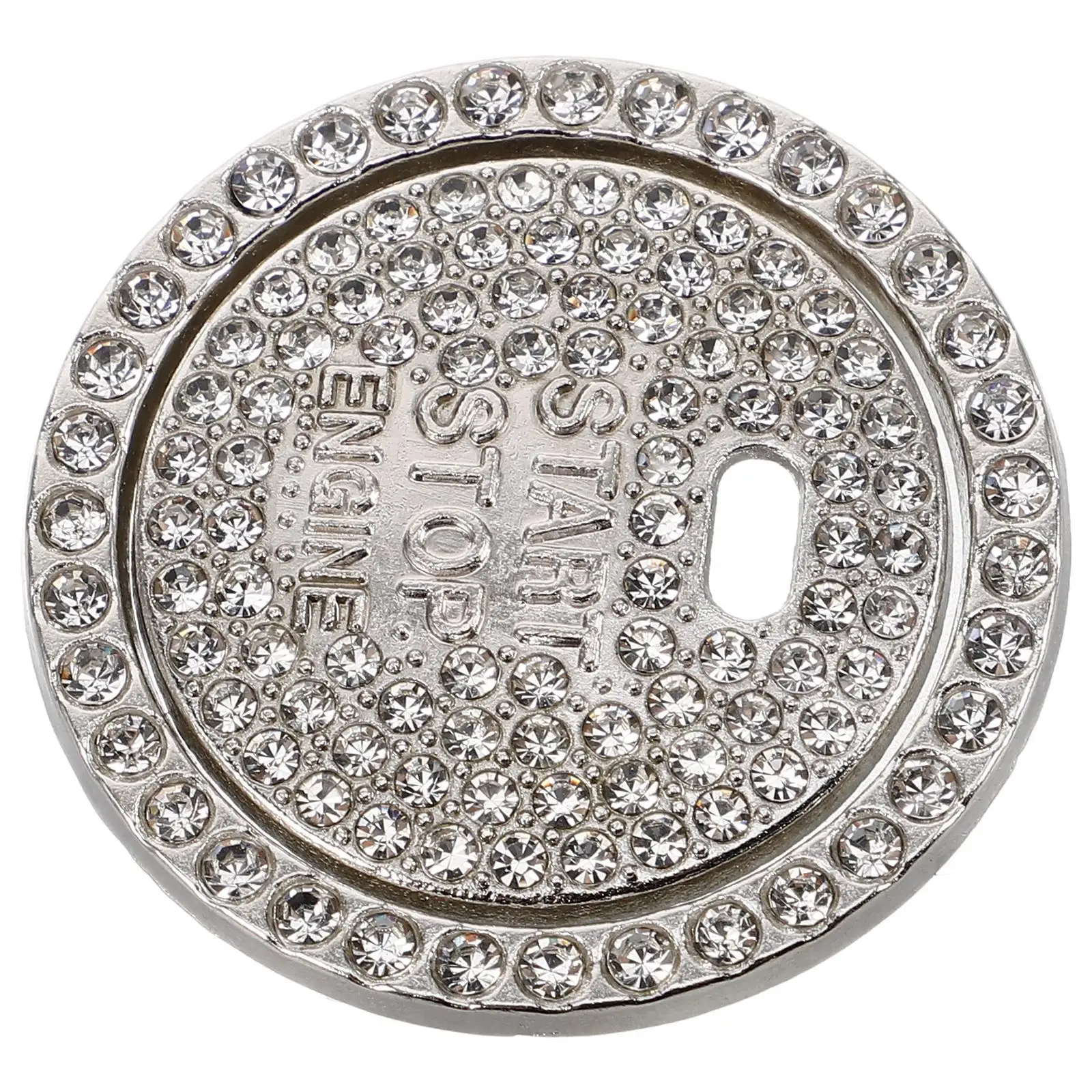

Rhinestone Inlaid Start Button Patch Car Engine Ring Bling Push Starter Cover Interior Decoration Accessories Protective