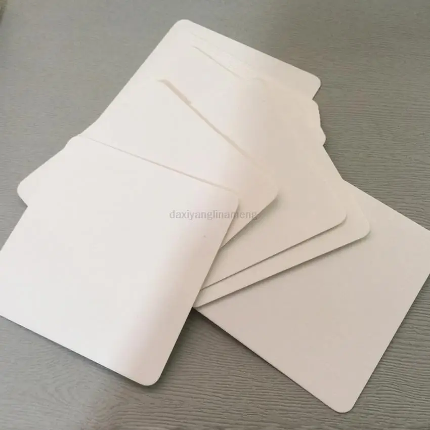 New Postcards 100pcs 8x8/10x10/8x13/9x15/13x19/15x22cm Paper Card 350gsm Diy Message Board Round Corner fast shipping Milk White