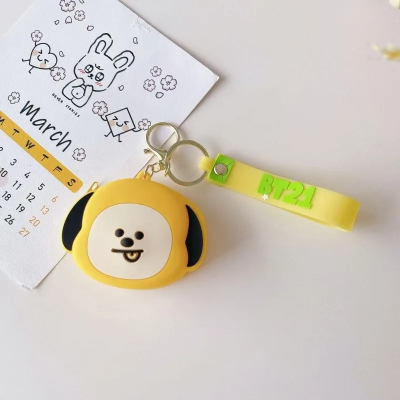 BT21 Koya Shooky Chimmy cartoon cute mini silicone coin purse, creative and exquisite earphone storage bag for boys and girls - view 4