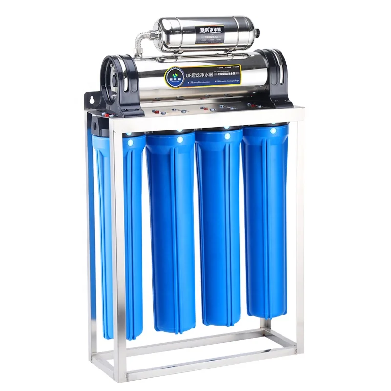 Commercial RO Water Filter System 6 Stage Stainless Steel For Restaurant And Cafe Drinking Supply With Indoor Equipment Service