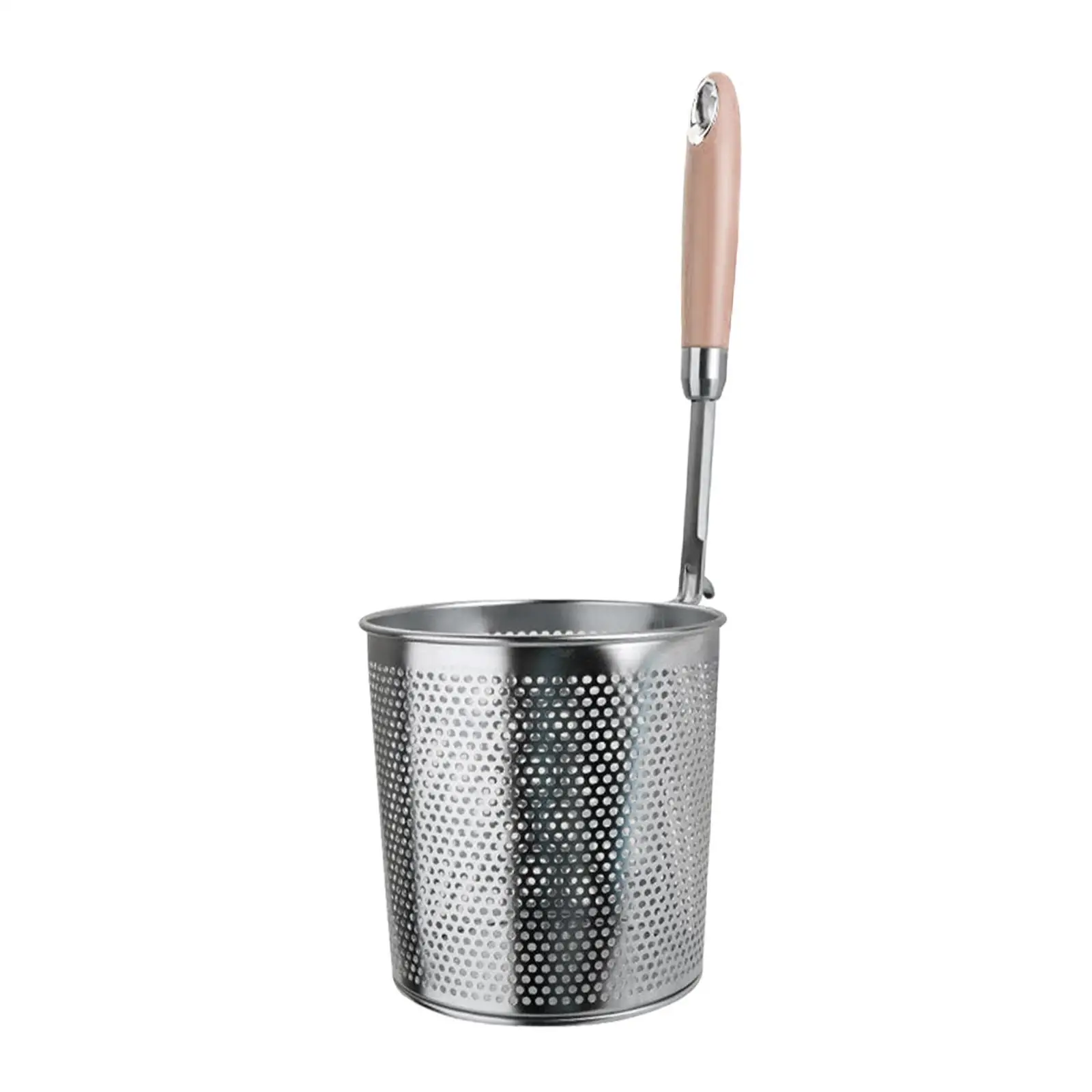 

Stainless Steel Pasta Noodle Strainer Food Strainer Frying Food Basket Noodle Strainer for Draining Barbecue Pasta Kitchen Chips
