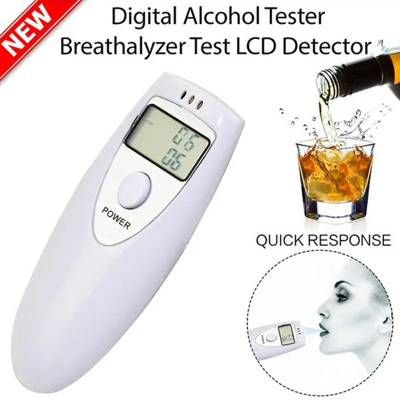 Digital Alcohol Tester Professional-Grade Handheld Breathalyzer Inhaler Alcohol Meters For Car Safety Digital Alcohol Detector