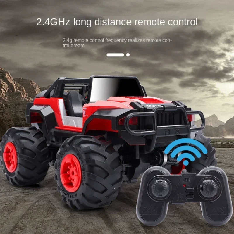 Rc 電動リモコン車充電 Led ライトオフロードプラスチック 4wd トラックシミュレーションおもちゃの車のおもちゃドリフトスタントギフト子供のための