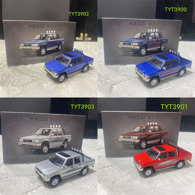 

Massdi 1/64 Scale 1994 Toyota Hilux LN107 Simulation Alloy Car Model Static Display Collectible Toy Gift Souvenir Decoration