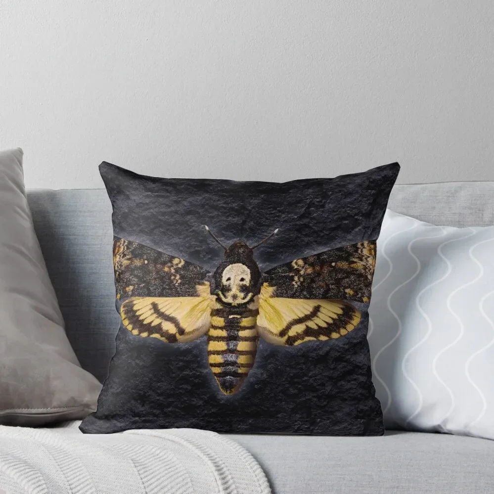 Deaths Head Hawk Moth 2 Throw Pillow bed pillows Sofa Covers For Living Room Anime Pillow