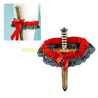 49MD Garter Strap Garter Belt for Female Cool Suspender Lingerie Belt Adjust Thigh Garter for NightClub