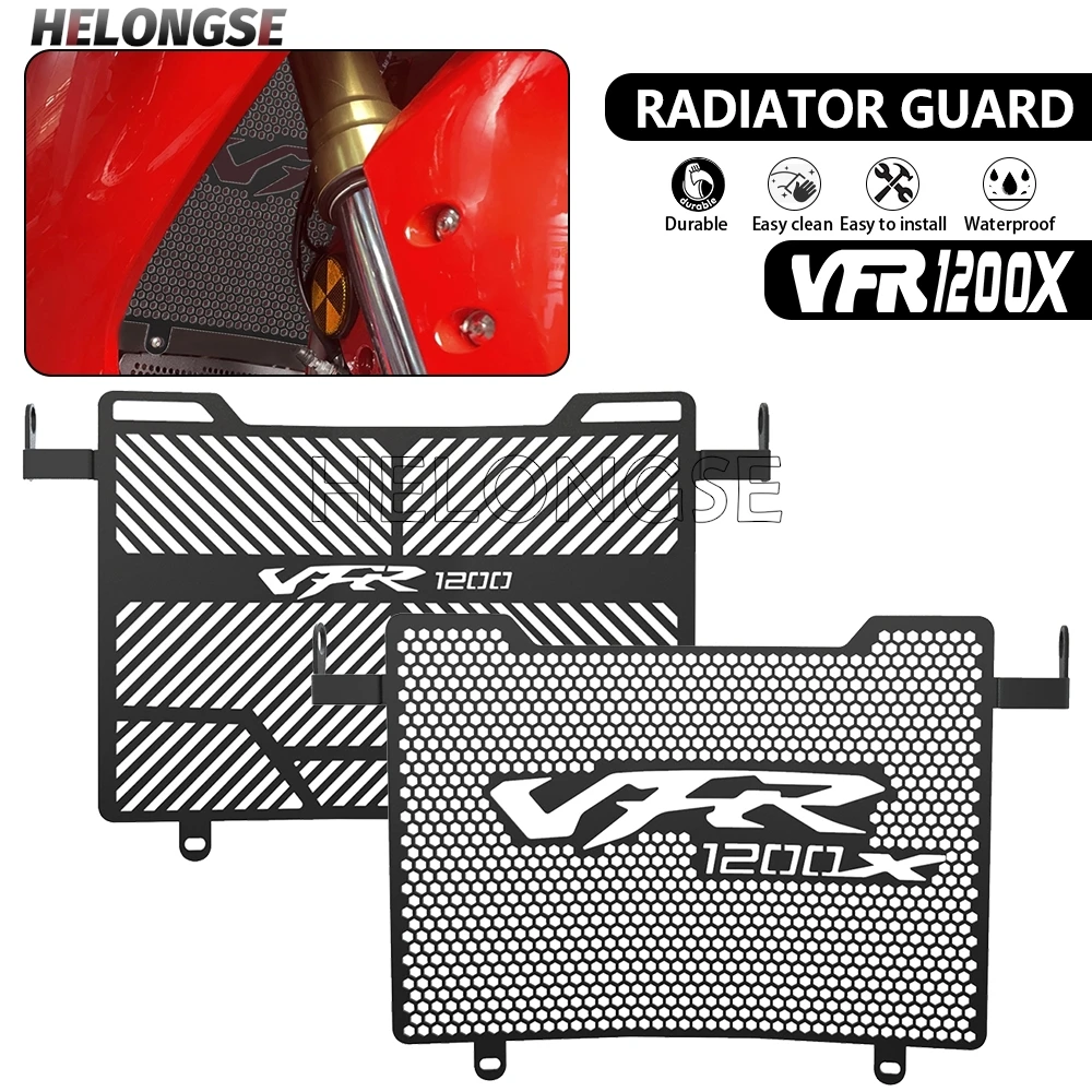 

For HONDA VFR1200X 2012-2020 2019 2018 VFR 1200X 1200 CROSSTOURER 1200 Motorcycle Radiator Grille Guard Cover Protector Grill