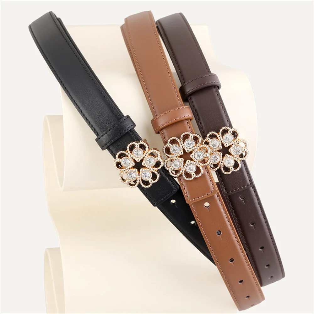 

Элегантные женские ремни с цветочным дизайном и пряжкой, модный женский ремень из натуральной кожи, корейский османский пояс для рубашек, джинсовых брюк