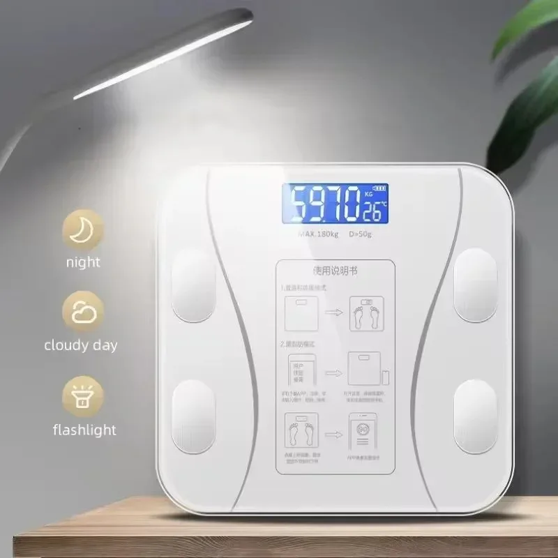 مقياس الدهون في الجسم الذكي، مقياس الوزن الإلكتروني بلوتوث مع تحليل تكوين الجسم، مراقبة صحية دقيقة للنساء