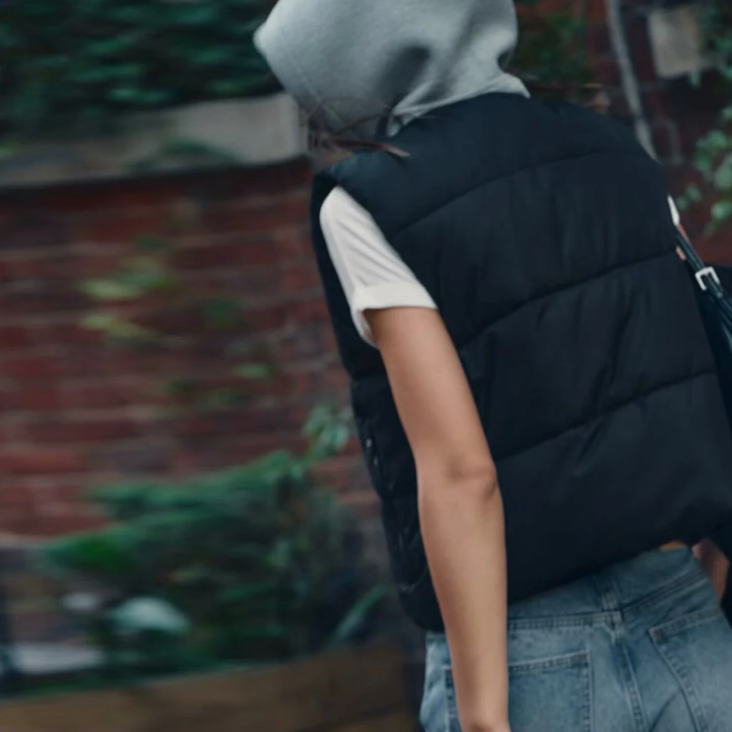 Colete F Z Estiloso 2025 Novo Estilo com Capuz, Patchwork, For, Zíper, Crimento Curto, Cor Sólida, Estilo ...