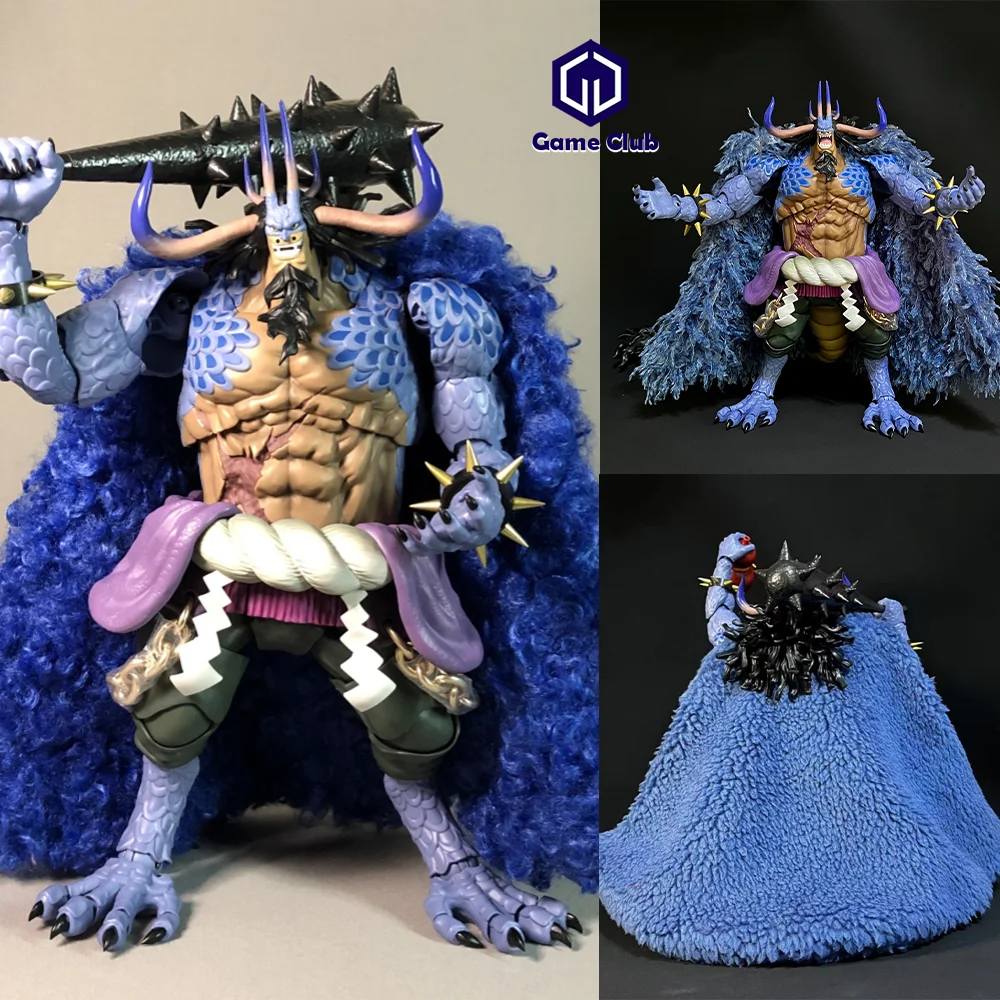 1/12 Male Soldier One Piece OP Kaido Governor General Of The Beast Pirates Regiment Plush Cloak Prop For 6in Action Figure Body