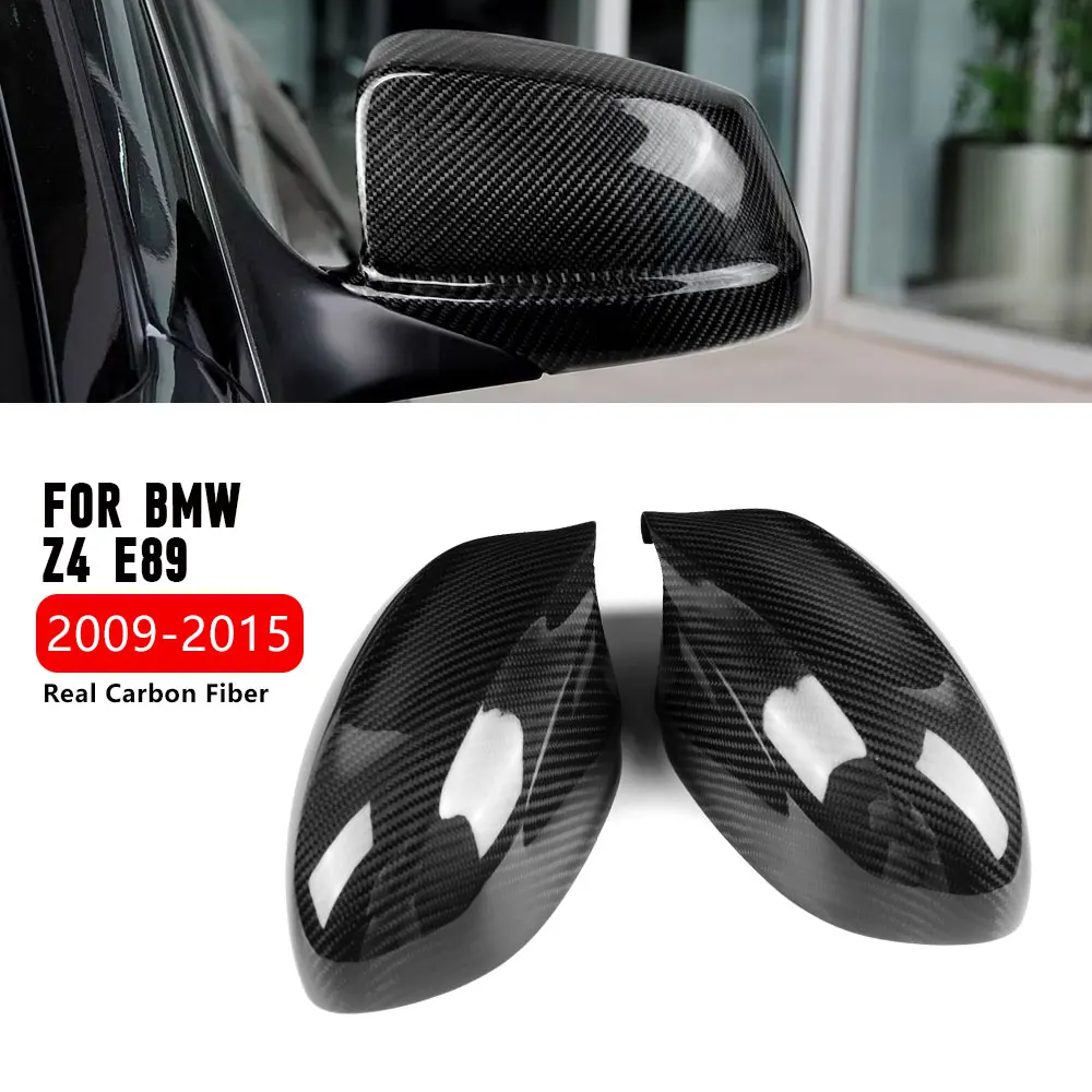 

For BMW Z4 E89 2009-2015 Rearview Mirror Cover Carbon Fiber Interior Additional Car Mirrors Housing Replacement Car Accessories