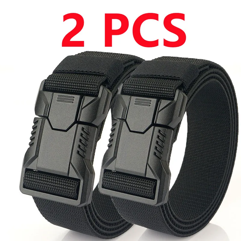 2pcs Versatile Men's Tactical Belts - Durable, Adjustable Design - for Outdoor Hunting & Sports Enthusiasts