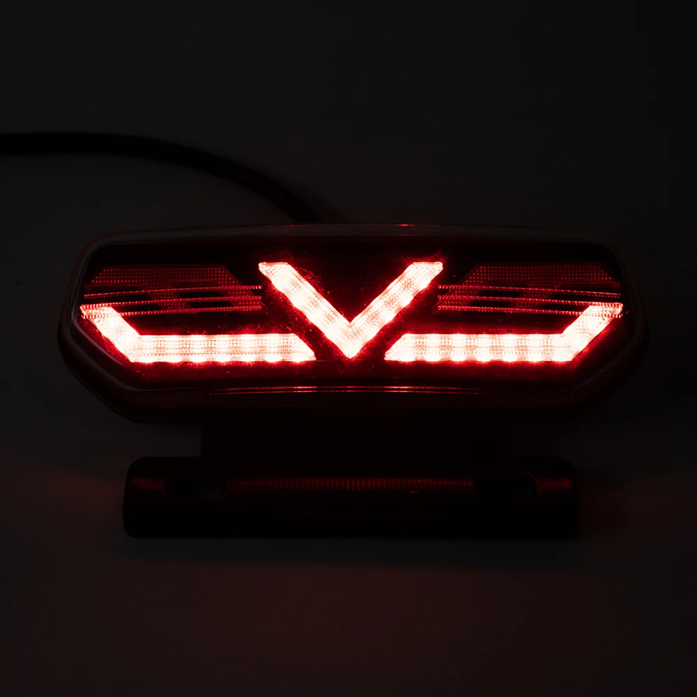 12V Motorcycle Rear Lights LED Motorcycle Brake Light ATV Tail Light Motorbike Stop Turn Signal Direction Indicator Blinker