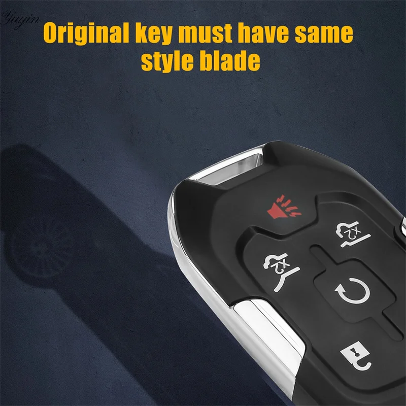 

HYQ1AA Remote Key Fob 6 Button ID46 Chip For Silverado GMC Yukon 2015 2016 2017-2020