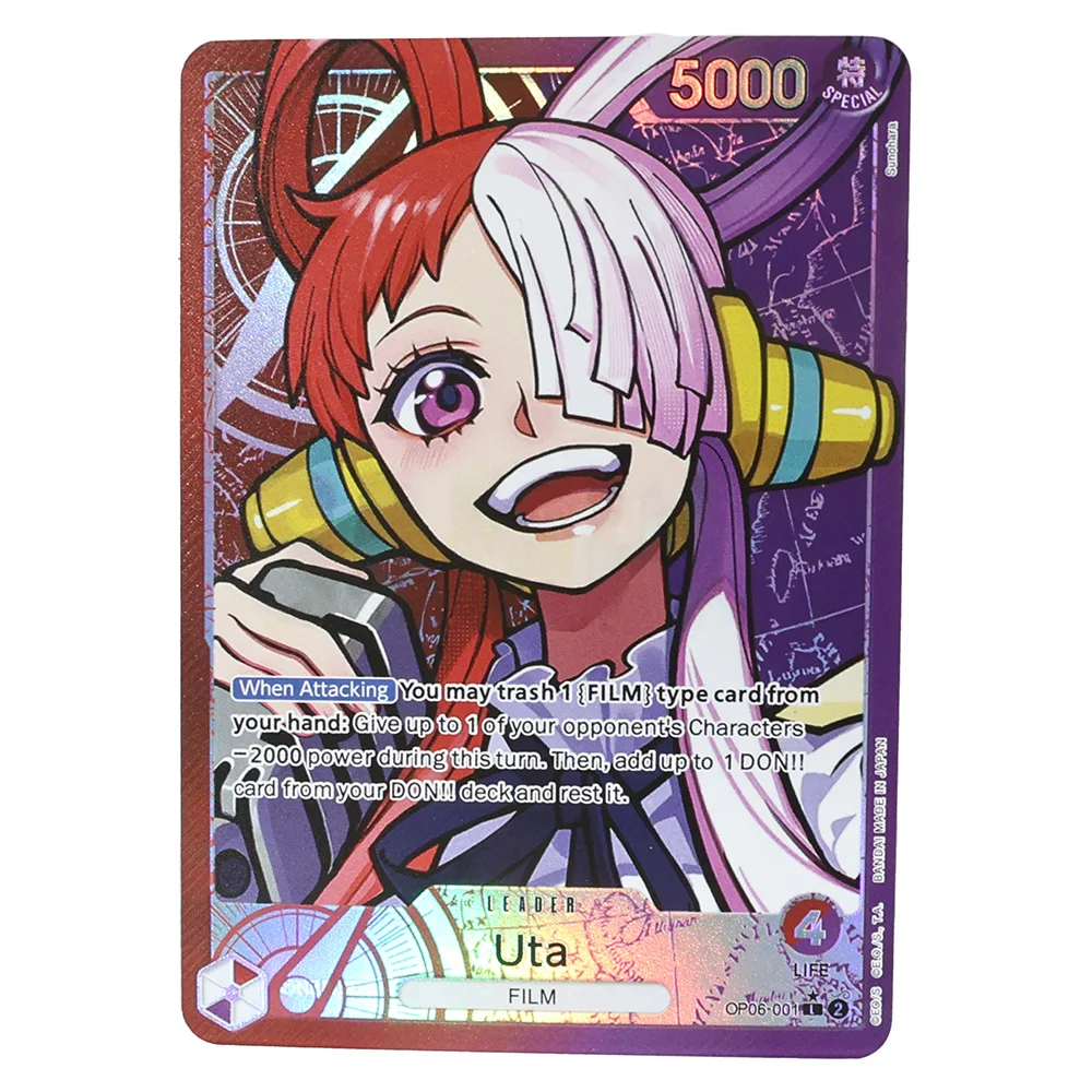 

Anime One Piece OPCG Frosted laser Game Cards Nami Vivi Reiju Enel Rebecca Poster Replica Japanese Game Anime Collection Cards