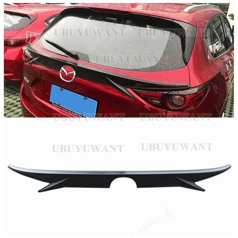Car Styling ABS Plastic Painted Color Rear Middle Spoiler Trunk Lip Wing For Mazda CX-5 CX5 2017 2018 2019