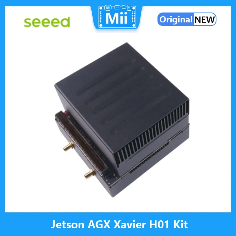 Jetson AGX Xavier H01 Kit with Jetson Xavier AGX processor, 32 TOPs, Wi-Fi, Bluetooth, Aluminum case with Cooling Fan