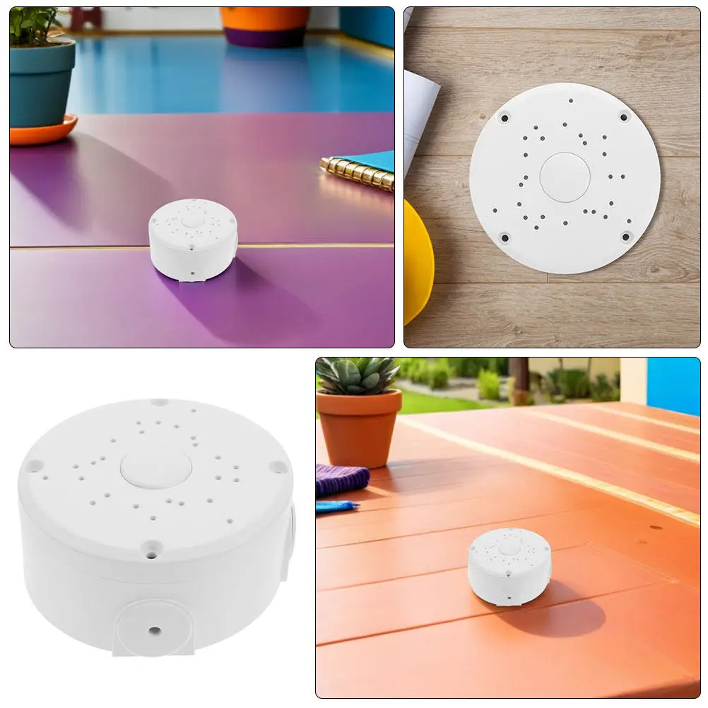 2Pcs Outdoor Waterproof Security Camera Mount Dome Junction Box Cable Concealment Holder for Cctv Installation