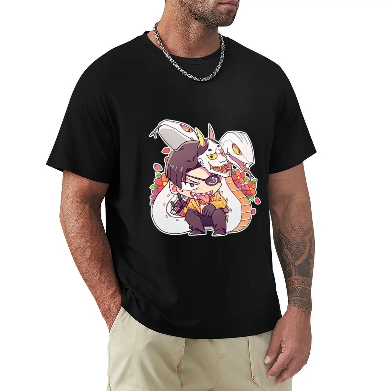 

Goro Majima chibi T-Shirt sweat Anime t-shirt custom t-shirts Aesthetic clothing mens clothing