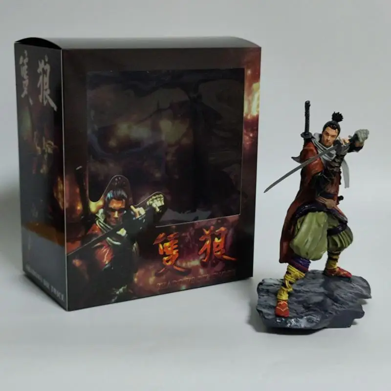 Sekiro: Shadows Die Twice Game Periphery Figure Ornament 20cm Cool Sekiro Fighting Posture Desktop Decoration Model Toy For Kids