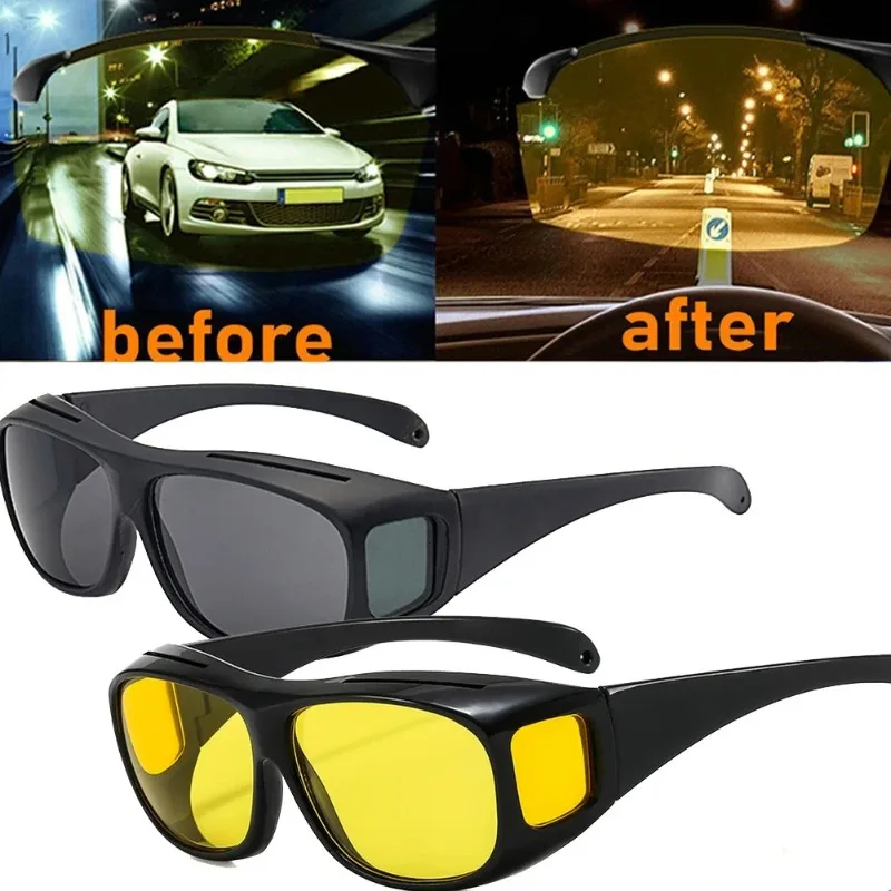 Anti-Glare Nachtsicht Fahrer Brille Mode Sonnenbrillen Radfahren Brille Nacht Fahren Verbesserte Licht Gläser Auto Zubehör