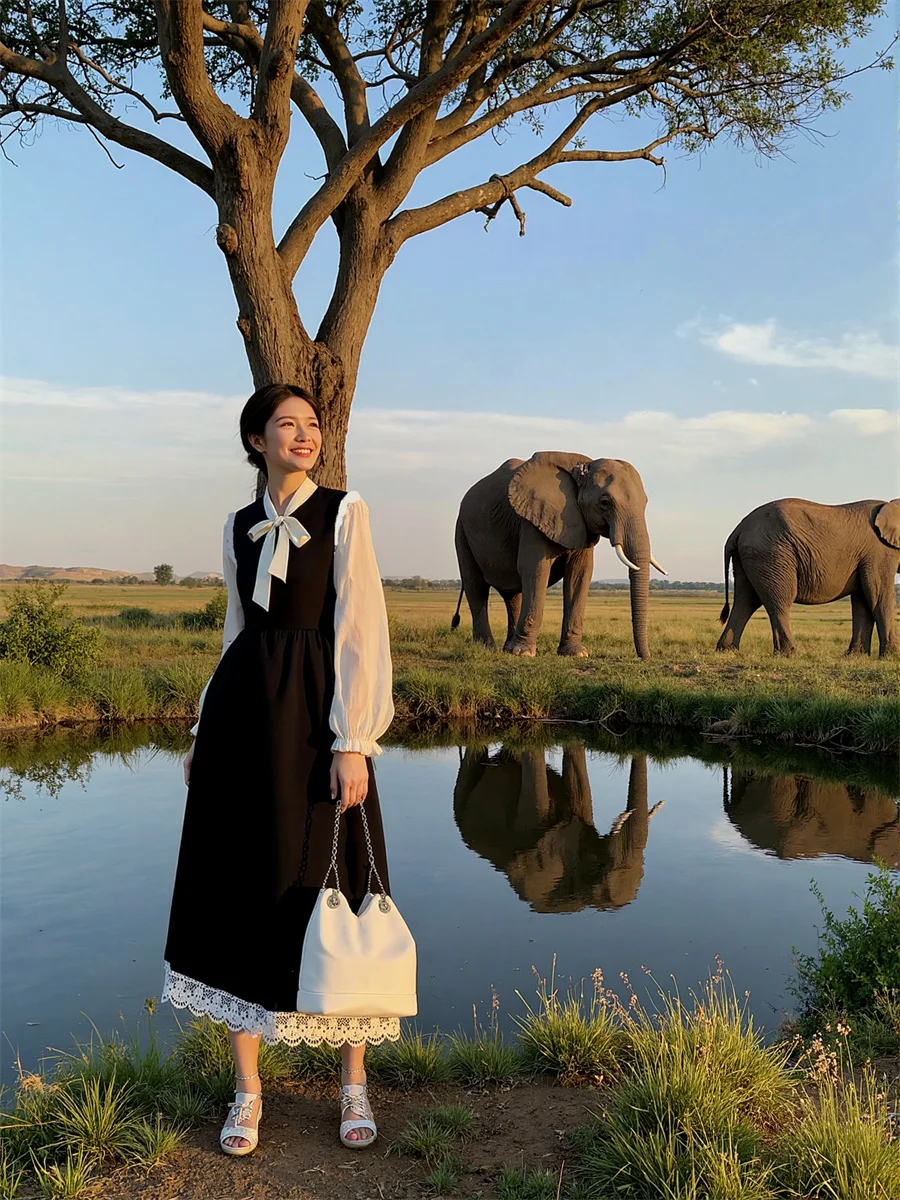 Women'S Dress Black Regular Fit Preppy Style Autumn Spring Straight Tie-Dye Wide Boho Plaid Strapless Embroidered Shiny Neon