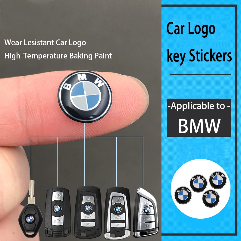 Pegatina para llave de coche, emblema de aluminio, decoración para BMW Performance E46 E90 F10 F30 X3 F20 E60 E70 E39 E36 E87 X7 E9