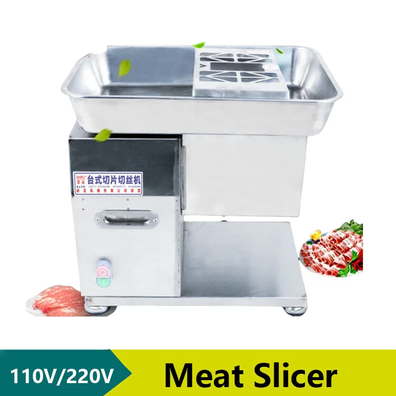 

Electric Meat Slicer Commercial Meat Cutter Professional Food Cutting Slicing Machine Beef Mutton Rolls Meat Planer Household