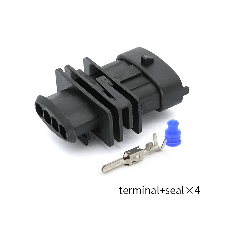 1928403453 4-hole Bosch type automotive connector male and female rubber shell sensor male head